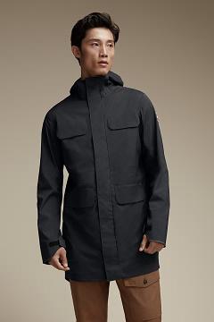 Chamarras Canada Goose Hombre México - Seawolf Chubasquero Negros ME3904256